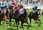 Sole Power wins the Kings Stands Stakes. <br><a target="blank" href="http://photos.bloodhorse.com/AtTheRaces-1/At-the-Races-2014/i-ms6gsh8">Order This Photo</a>