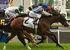 Overheard wins the Dance Smartly Stakes.
