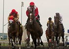 La Tia leads the way to victory in the Ontario Matron Stakes.