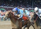 V. E. Day and Jose Lezcano get up late to win the Curlin Stakes.<br><a target="blank" href="http://photos.bloodhorse.com/AtTheRaces-1/At-the-Races-2014/i-pcq5c2h">Order This Photo</a>