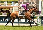 Obviously cruises to victory in the American Stakes.