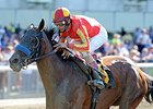 Fiftyshadesofhay wins the Ruffian Stakes.
<br><a target="blank" href="http://photos.bloodhorse.com/AtTheRaces-1/At-the-Races-2014/i-HbLqJJX">Order This Photo</a>