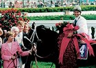 1996 Kentucky Derby winner Grindstone<br><a target="blank" href="http://photos.bloodhorse.com/Classics/Classic-Photos/22651042_hrMBZZ#!i=3147353374&k=TdmXqL4">Order This Photo</a>