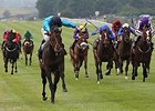 Brown Panther wins the Irish St. Leger Stakes.
<br><a target="blank" href="http://photos.bloodhorse.com/AtTheRaces-1/At-the-Races-2014/i-XhXDnhc">Order This Photo</a>