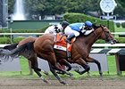 The Big Beast catches Fast Anna to win the King's Bishop.<br><a target="blank" href="http://photos.bloodhorse.com/AtTheRaces-1/At-the-Races-2014/i-CHwPRQm">Order This Photo</a>