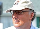 Trainer Christophe Clement at Belmont Park June 8.