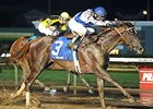 Size won the Iowa Oaks by 1 1/4 lengths.
