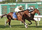 Munirah wins the Boiling Springs Stakes.