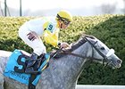 Hard Not to Like comes through on the inside to win the Jenny Wiley Stakes. <br><a target="blank" href="http://photos.bloodhorse.com/AtTheRaces-1/At-the-Races-2014/35724761_2vdnSX#!i=3175506495&k=wkDCGWf">Order This Photo</a>