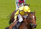 Rizeena and Ryan Moore take the Coronation Stakes.<br><a target="blank" href="http://photos.bloodhorse.com/AtTheRaces-1/At-the-Races-2014/i-VpGmsQd">Order This Photo</a>