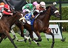Somali Lemonade comes home strong to win the Diana Stakes.<br><a target="blank" href="http://photos.bloodhorse.com/AtTheRaces-1/At-the-Races-2014/i-dWcvRTG">Order This Photo</a>