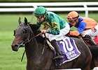 Ball Dancing and Joe Bravo take the Sands Point Stakes.<br><a target="blank" href="http://photos.bloodhorse.com/AtTheRaces-1/At-the-Races-2014/i-pWVN5Wr">Order This Photo</a>