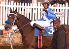 Mohamed Osman celebrates his first victory.