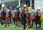 Global View comes running late to take the American Turf Stakes.<br><a target="blank" href="http://photos.bloodhorse.com/AtTheRaces-1/At-the-Races-2014/i-bwRQKHf">Order This Photo</a>