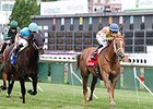 Honey Hues wins the 2014 Early Times Mint Julep Handicap.