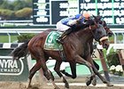 Effinex goes by So Lonesome to take the Empire Classic.<br><a target="blank" href="http://photos.bloodhorse.com/AtTheRaces-1/At-the-Races-2014/i-jFB9MRB">Order This Photo</a>