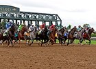 Off and running in the first race on the new dirt at Keeneland.<br><a target="blank" href="http://photos.bloodhorse.com/AtTheRaces-1/At-the-Races-2014/i-fvWcW8Z">Order This Photo</a>