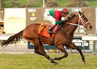 Jeranimo wins the San Gabriel Stakes.