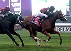 Testa Rossi won the 2013 Miss Grillo Stakes. <br><a target="blank" href="http://photos.bloodhorse.com/AtTheRaces-1/at-the-races-2013/27257665_QgCqdh#!i=2815276631&k=pLWqGG5">Order This Photo</a>