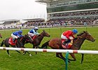 Integral dominates the Kingdom of Bahrain Sun Chariot Stakes.<br><a target="blank" href="http://photos.bloodhorse.com/AtTheRaces-1/At-the-Races-2014/i-LMjnFTT">Order This Photo</a>