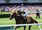Undrafted takes on a big field in the Kentucky Downs Turf Dash Stakes.<br><a target="blank" href="http://photos.bloodhorse.com/AtTheRaces-1/At-the-Races-2014/i-fqh77Cs">Order This Photo</a>