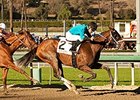 Heir Kitty wins the 2013 La Brea Stakes.
