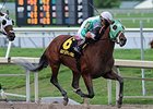 Csaba runs away from the competition in the Skip Trial Stakes.<br><a target="blank" href="http://photos.bloodhorse.com/AtTheRaces-1/At-the-Races-2014/i-rMtHpBG">Order This Photo</a>