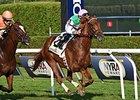 Seek Again comes home strong to win the Fourstardave Handicap.<br><a target="blank" href="http://photos.bloodhorse.com/AtTheRaces-1/At-the-Races-2014/i-2q4BP9g">Order This Photo</a>
