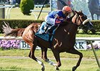 Minorette rolls to victory in the Belmont Oaks.<br><a target="blank" href="http://photos.bloodhorse.com/AtTheRaces-1/At-the-Races-2014/i-cRhcv6z">Order This Photo</a>