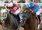 Tritap (left) finished second to Fed Biz in the 2013 San Fernando.