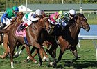 Centre Court (right) holds off Kitten's Point to win the Honey Fox Stakes.<br><a target="blank" href="http://photos.bloodhorse.com/AtTheRaces-1/At-the-Races-2014/35724761_2vdnSX#!i=3123864099&k=75ZV3wq">Order This Photo</a>