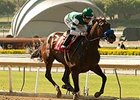 Iotapa runs away from the competition in the Vanity Stakes at Santa Anita Park.