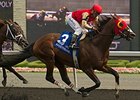 His Race to Win finishes the Seagram Cup Stakes.