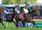 Hardest Core and Eriluis Vaz take the Arlington Million over Magician<br><a target="blank" href="http://photos.bloodhorse.com/AtTheRaces-1/At-the-Races-2014/i-MTs7nXc">Order This Photo</a>