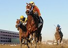 Fierce Boots cannot be caught in the Busanda Stakes.<br><a target="blank" href="http://photos.bloodhorse.com/AtTheRaces-1/At-the-Races-2014/35724761_2vdnSX#!i=3005634457&k=5kZ8qb5">Order This Photo</a>