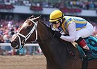 Majestic River wins the Molly Pitcher Stakes.
