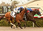 Points Offthebench wins the Bing Crosby Stakes.