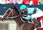 Tiz Miz Sue and Joe Rocco Jr. take the Azeri Stakes at Oaklawn.