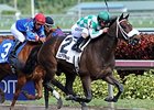 Merry Meadow comes home strong to win the Sugar Swirl Stakes.<br><a target="blank" href="http://photos.bloodhorse.com/AtTheRaces-1/At-the-Races-2014/i-GLfWLZB">Order This Photo</a>
