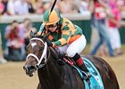 Believe You Can and Rosie Napravnik capture the 2012 Kentucky Oaks.<br><a target="blank" href="http://photos.bloodhorse.com/AtTheRaces-1/at-the-races-2012/22274956_jFd5jM#!i=1829102300&k=wRXPKHN">Order This Photo</a>