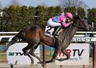 Liam's Dream comes home strong in the Cicada.<br><a target="blank" href="http://www.bloodhorse.com/horse-racing/photo-store?ref=http%3A%2F%2Fpictopia.com%2Fperl%2Fgal%3Fprovider_id%3D368%26ptp_photo_id%3D8849914%26ref%3Dstory">Order This Photo</a>