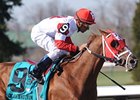 Dean's Kitten and Cornelio Velasquez are on top in the Lane's End.
<br><a target="blank" href="http://www.bloodhorse.com/horse-racing/photo-store?ref=http%3A%2F%2Fpictopia.com%2Fperl%2Fgal%3Fprovider_id%3D368%26ptp_photo_id%3D8863941%26ref%3Dstory">Order This Photo</a>