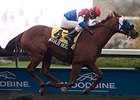 Moonlit Beauty leads all the way to win the Maple Leaf.