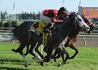 Smokey Fire wins the Play the King Stakes.