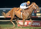 Duke of Mischief powers home in the Iowa Derby.