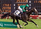 Debussy winning the 2010 Arlington Million.