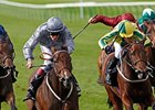 Rosdhu Queen (left) stays unbeated in the Jaguar Cars Cheveley Park Stakes.
<br><a target="blank" href="http://photos.bloodhorse.com/AtTheRaces-1/at-the-races-2012/22274956_jFd5jM#!i=2117234662&k=26Vz4N4">Order This Photo</a>