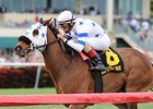Teaks North cruised to victory in the Sunshine Millions Turf Stakes.<br><a target="blank" href="http://photos.bloodhorse.com/AtTheRaces-1/at-the-races-2013/27257665_QgCqdh#!i=2327055967&k=Mb5pkw3">Order This Photo</a>