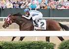 Alternation comes home strong in the Razorback Stakes at Oaklawn Park.