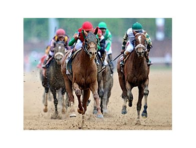 Animal Kingdom at the Kentucky Derby.
<br><a target="blank" href="http://www.bloodhorse.com/horse-racing/photo-store?ref=http%3A%2F%2Fpictopia.com%2Fperl%2Fgal%3Fprovider_id%3D368%26ptp_photo_id%3D9517763%26ref%3Dstory">Order This Photo</a>